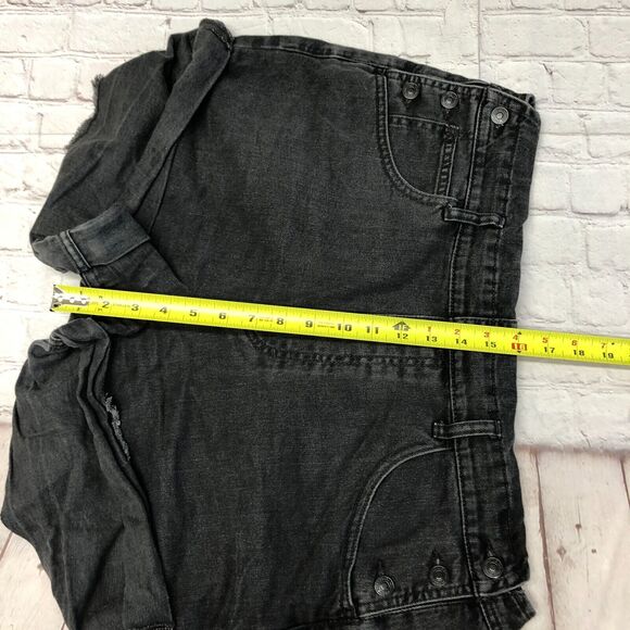 Free People Charcoal Denim Romper - Picture 7 of 16